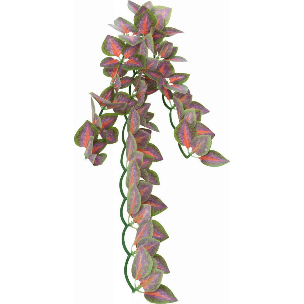 Plante en tissu à suspendre, folium perillae, pour reptiles 30 cm