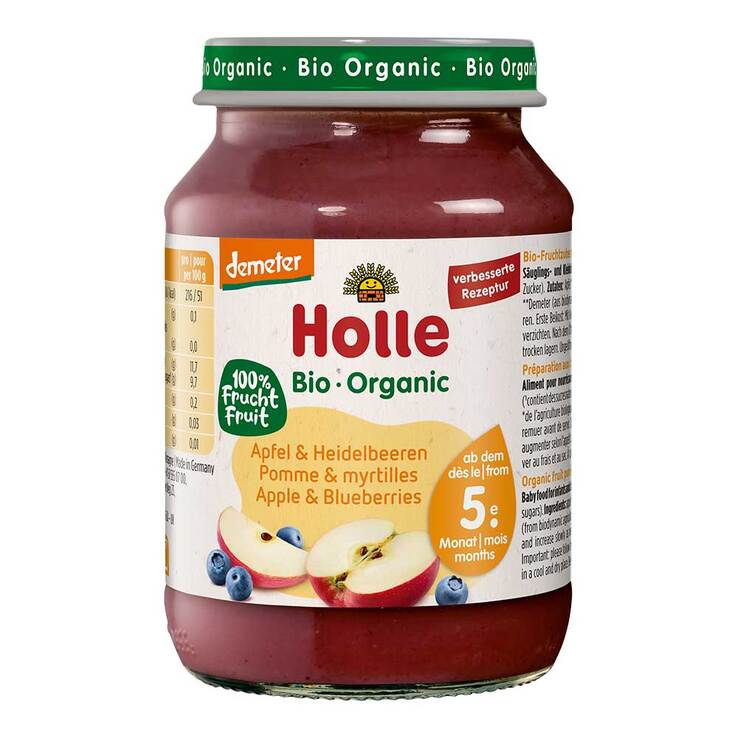 Holle Apfel & Heidelbeere, 190 g