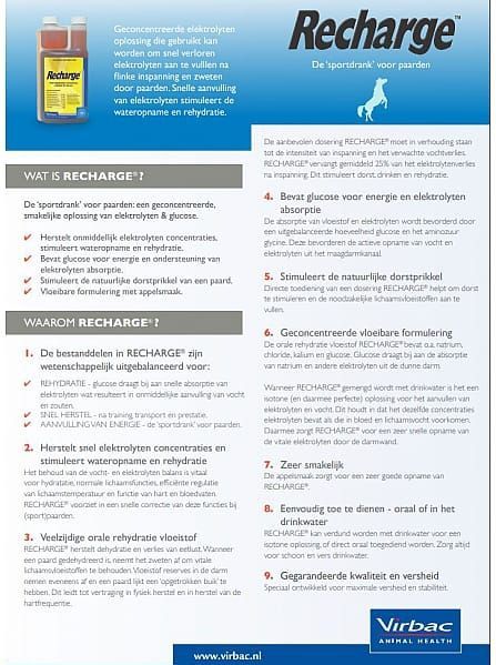 Virbac - Recharge - Dierensupplement - 1 l