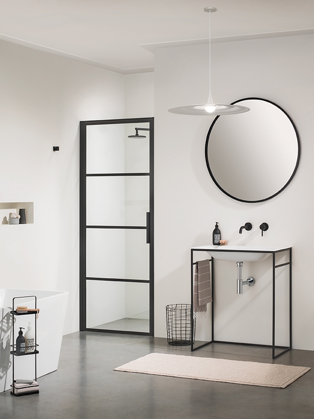 Sealskin SOHO swingdeur links draaiend 90x210cm mat zwart