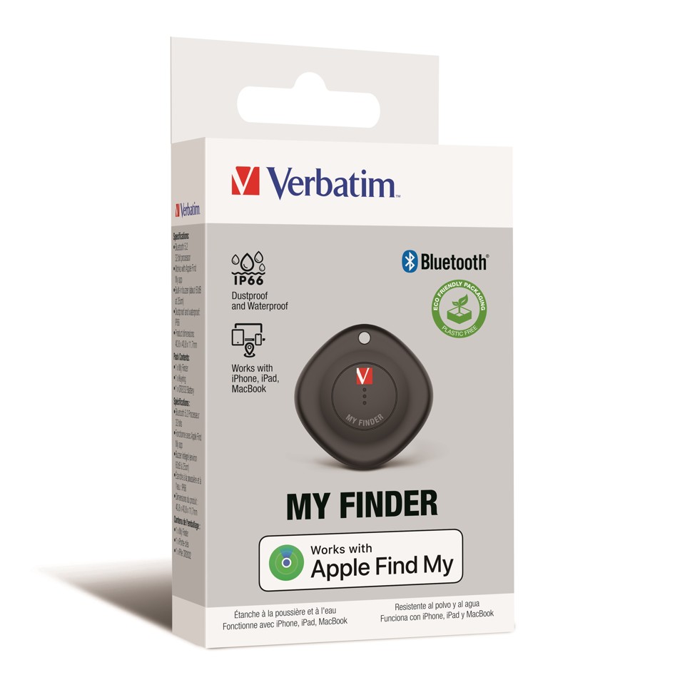 Verbatim - My Finder Bluetooth Tracker, sort (1-pak)