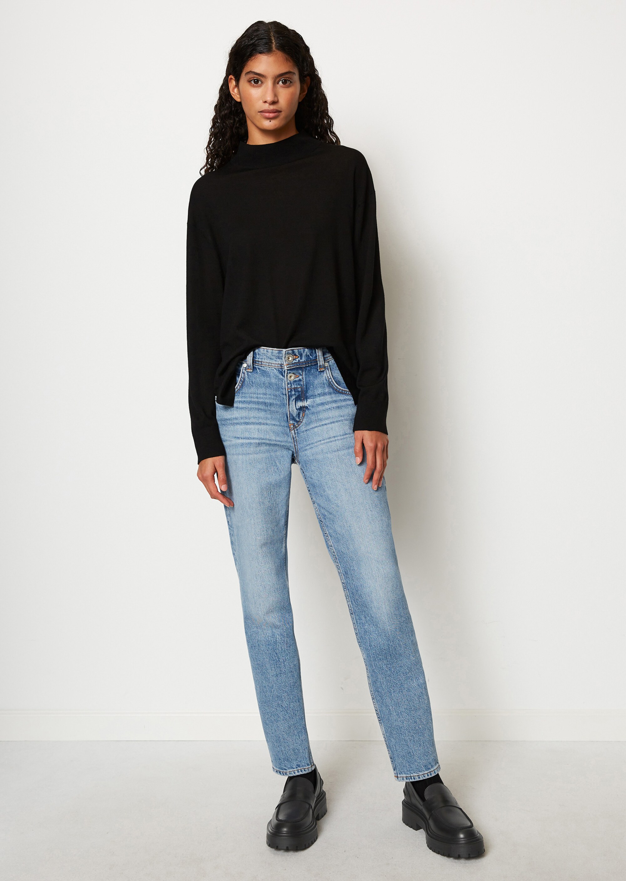 Feinstrickpullover looseaus edler Merinowolle