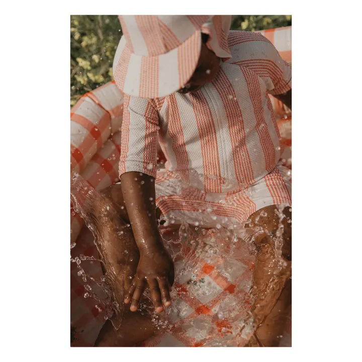 garbo&friends Piscine gonflable Gingham Sorrel | Rouge