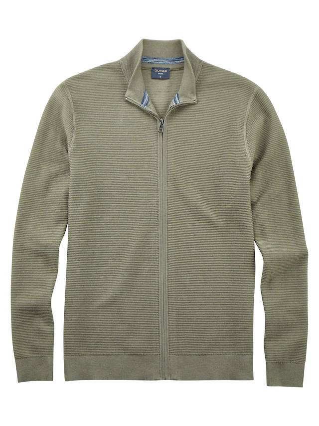 OLYMP Strickjacke »Strick Casual«, mit feiner Struktur
