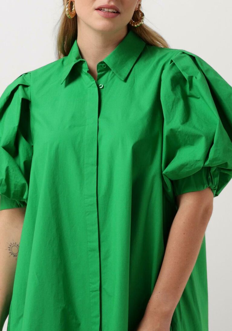 NOTRE-V groene notre-v mini jurk nv-davy dress