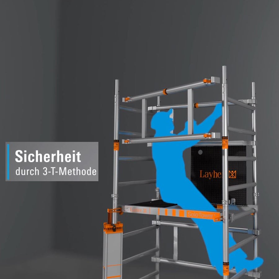 Layher SoloTower rolsteiger, 4,15m werkhoogte