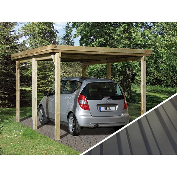 Weka Carport 617, mit Stahldach