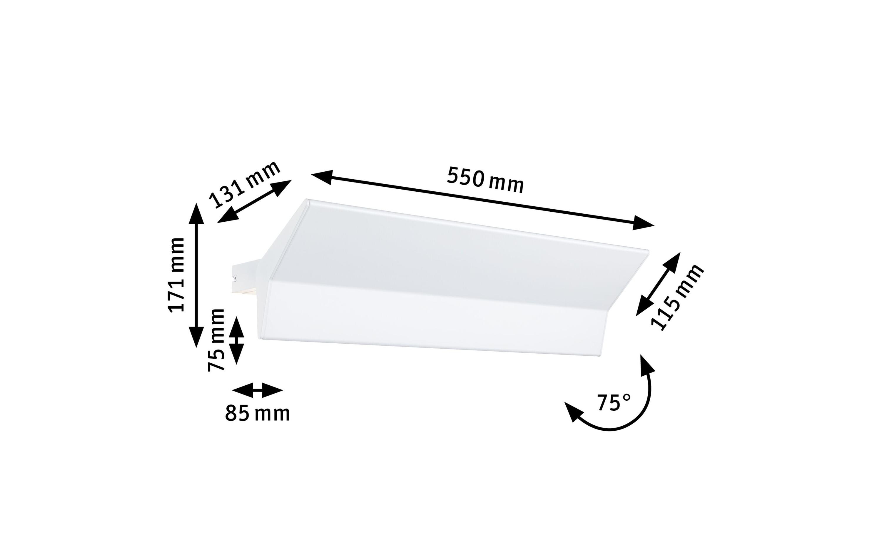 Wandleuchte Stine, 17W, 2700-6500K, Weiss<br>LED Wandleuchte Smart Home Zigbee