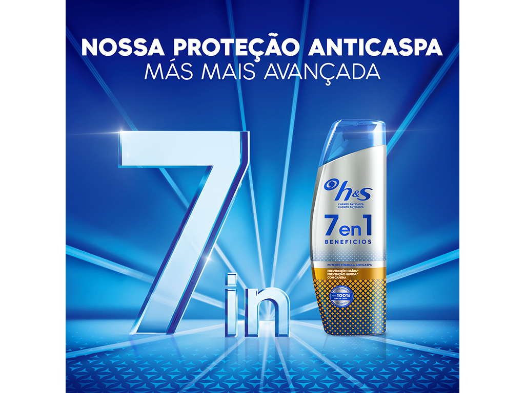 CHAMPO H&S 7EM1 ANTI QUEDA 300ML