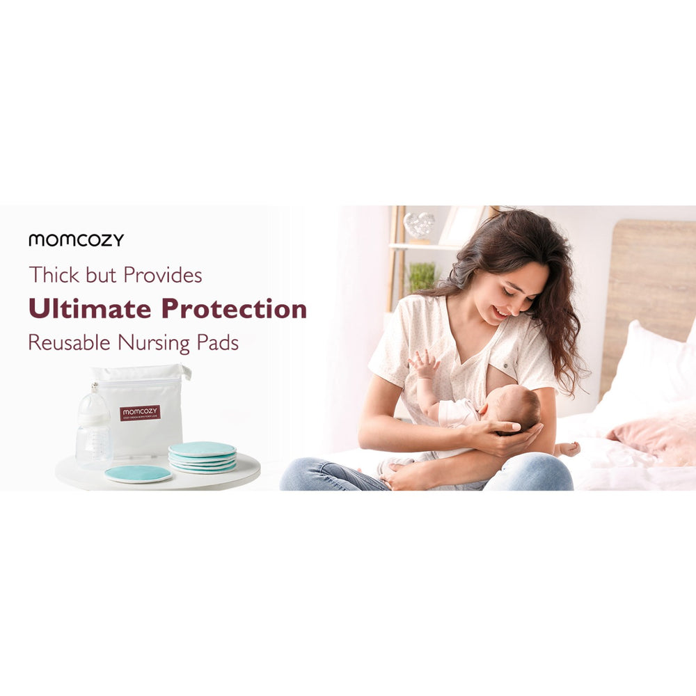 Køb Momcozy Natural Reusable Ammebrikker 14-Pack Tyk