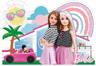 Barbie Puslespil - Super Color - 104 Brikker - Clementoni