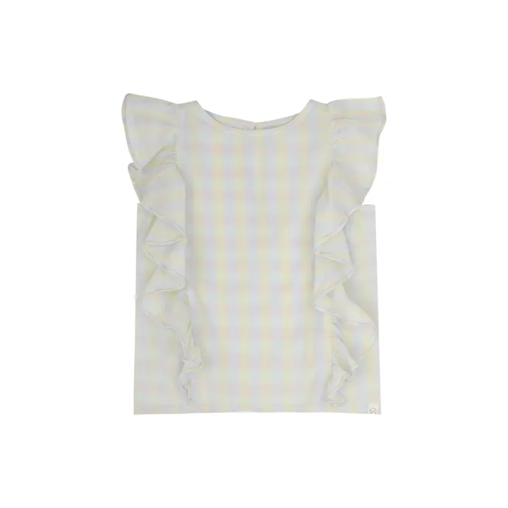 Jenest Top à Carreaux Faye | Jaune