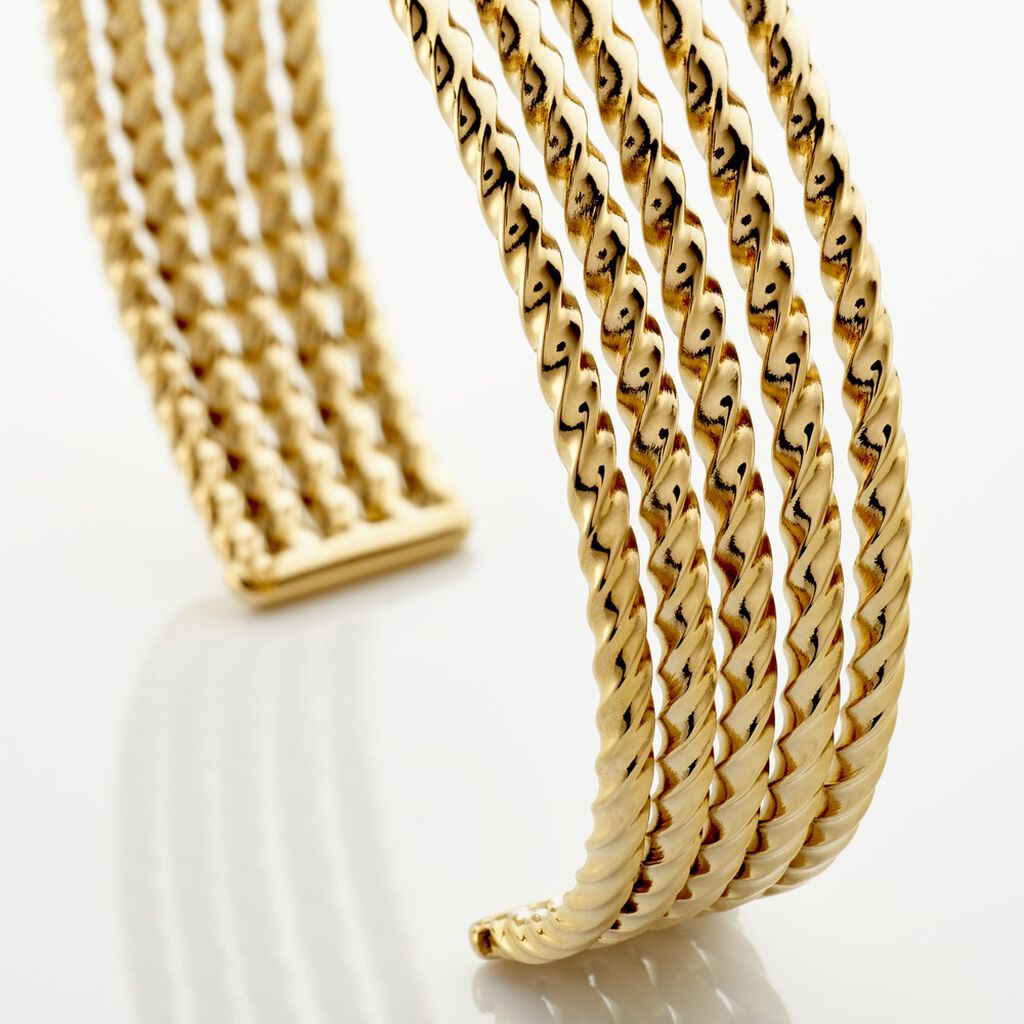Bracelet Jonc Acier Dore Anthonyn