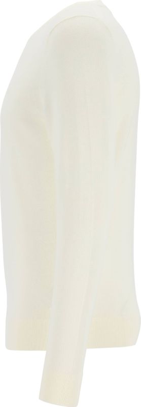 Calvin Klein - Pullover - Roomwit - 100% Merinowol