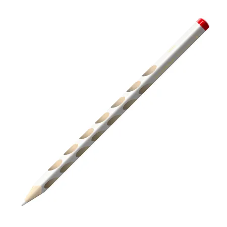 Ergonomischer Buntstift für Rechtshänder - STABILO EASYcolors - Einzelstift - weiß