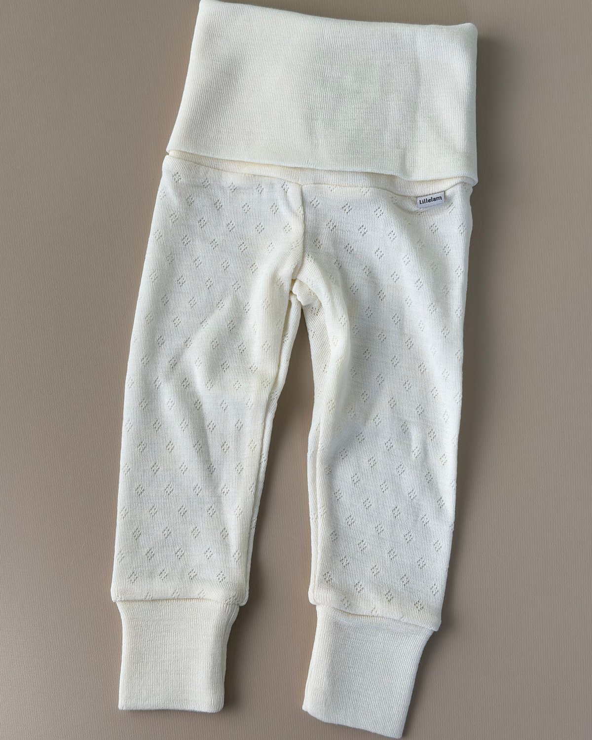 Ullbukse m/ dobbelt liv – 100% Merino, Pointelle | Ullongs