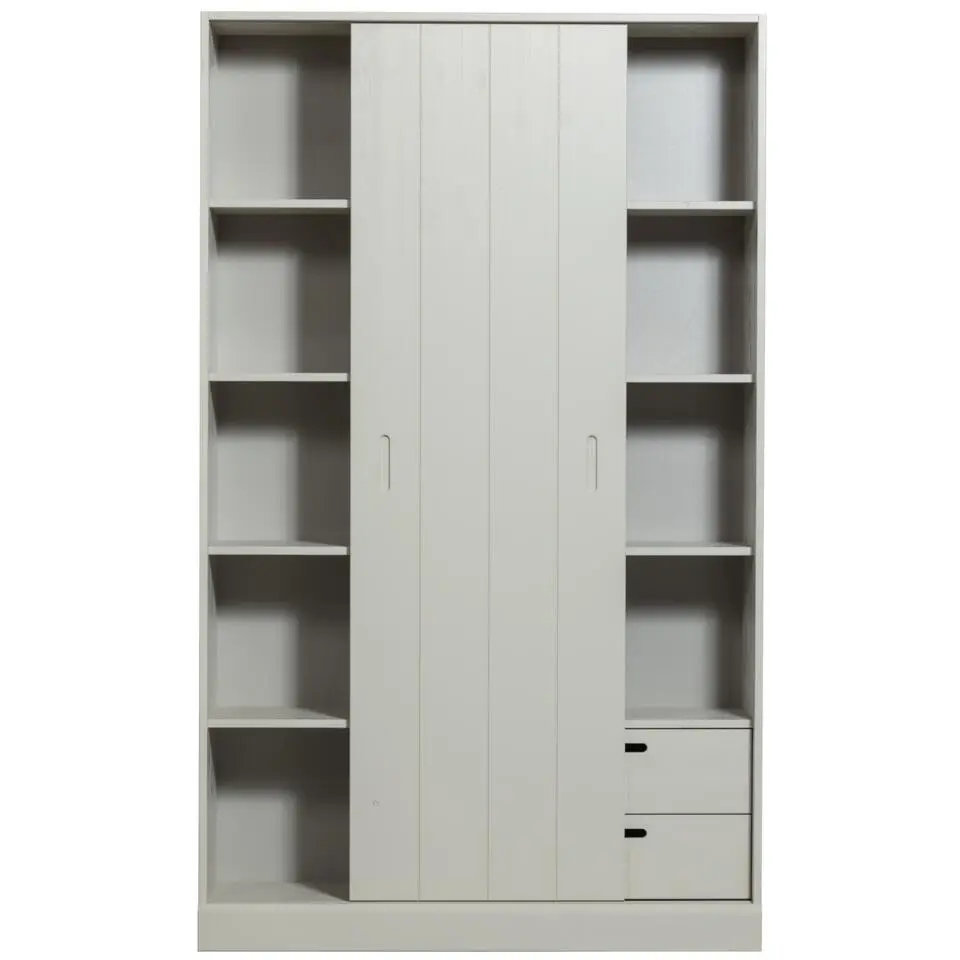 WOOOD Mila Schuifdeurkast - Grenen - Dust - 200x120x42