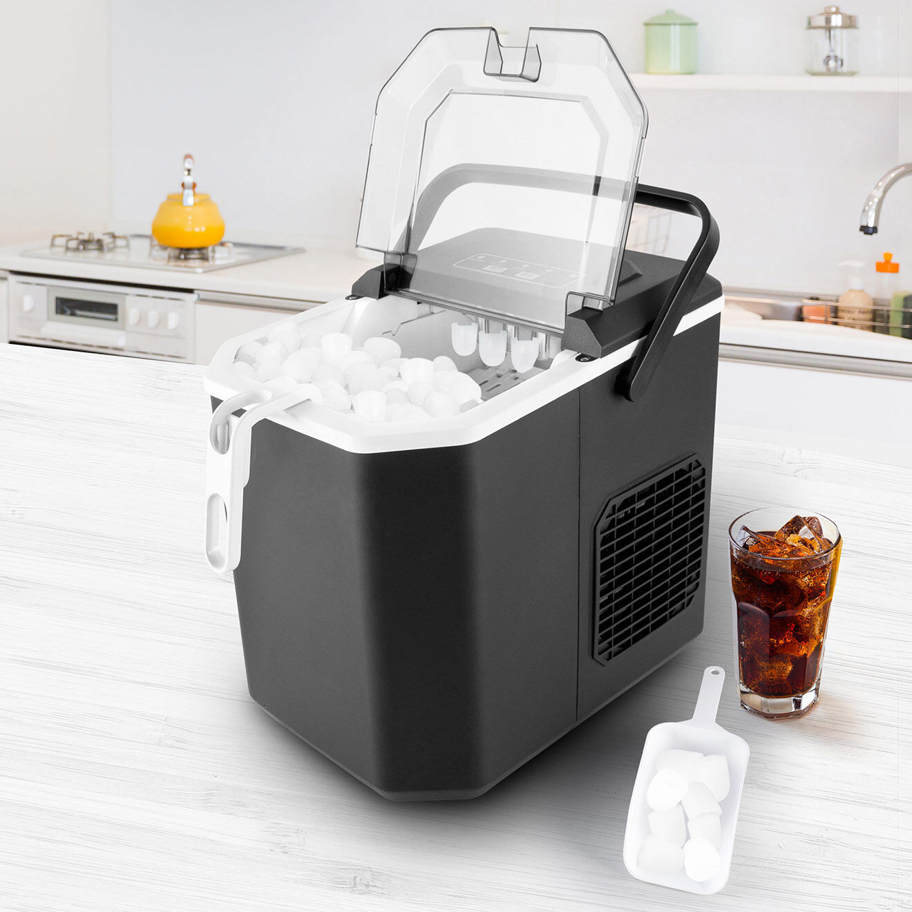 Kitchencook Machine à glacon cubeo noire