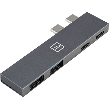 Tucano 4-i-1 type C Hub USB 3.0/PD - grå