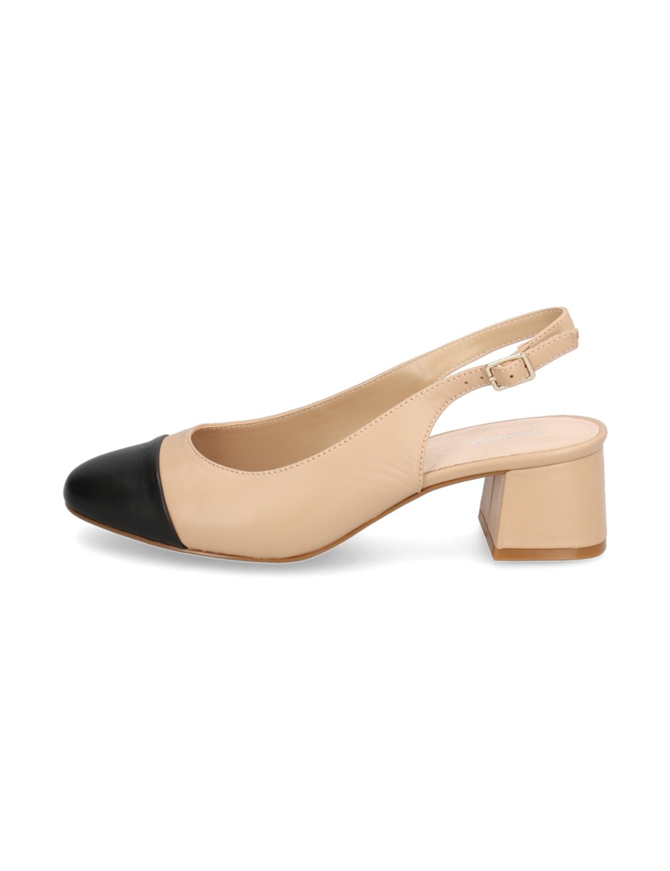 Glattleder Slingpumps