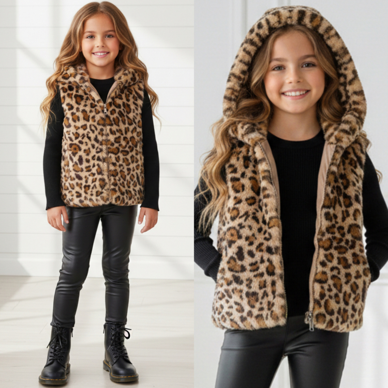 Leopard Cozy Gilet