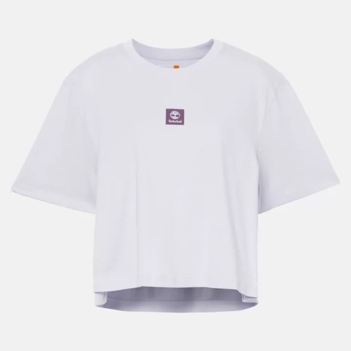 T-shirt à logo pour femme en violet