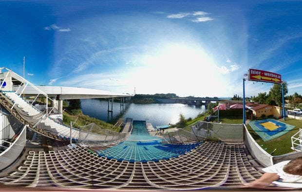 Waterramp oder Wasserschanze in Wien als Geschenkidee