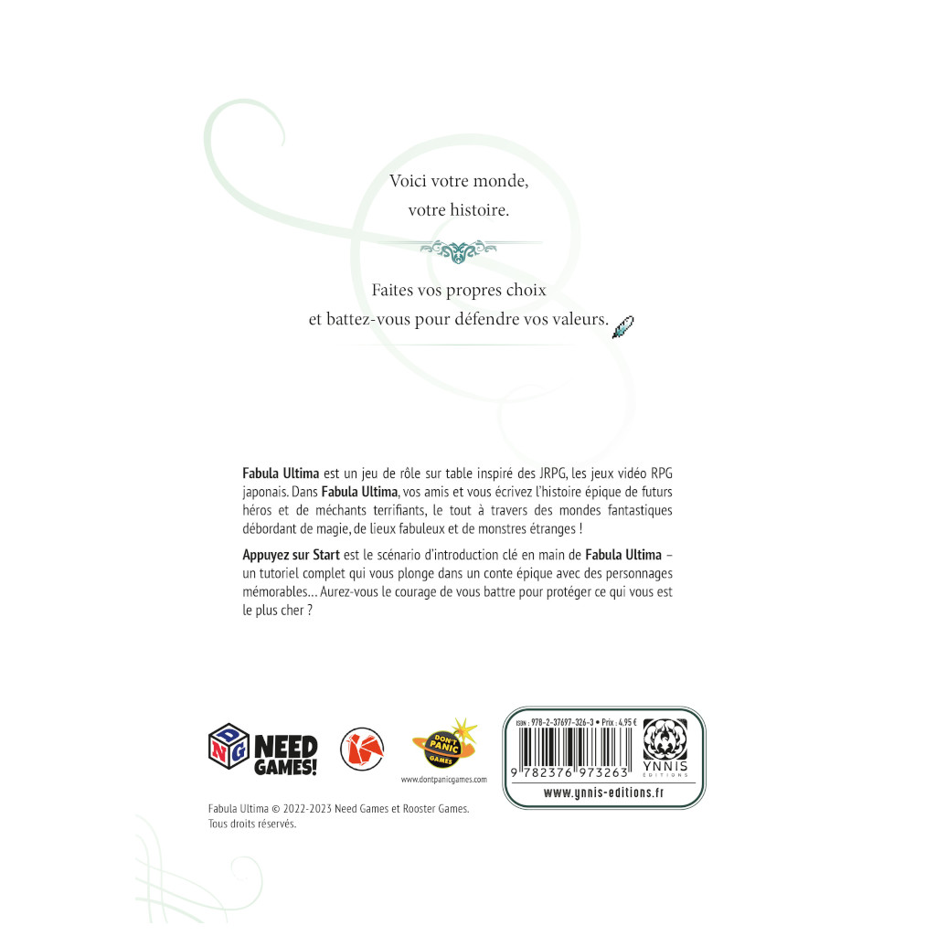 Fabula Ultima - Appuyer sur Start