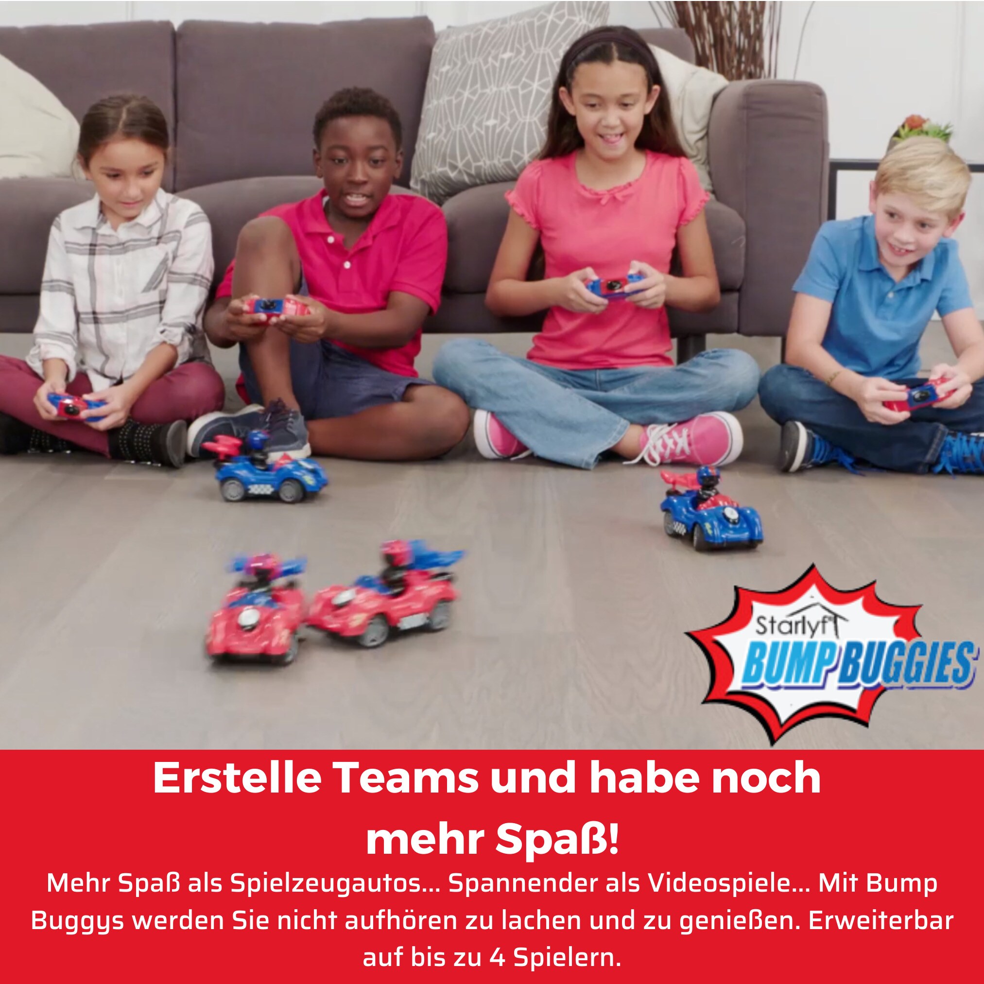 Starlyf® Ferngesteuertes Auto - Autospielzeug Kinder Bump Buggies