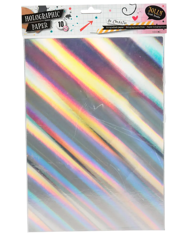 Papir holografisk A4 10 ark
