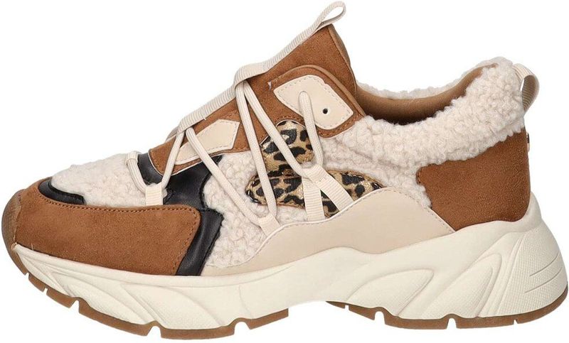 La Strada - Chunky Sneaker - Dames - Zwart - Bontdetail - Stevige Zool