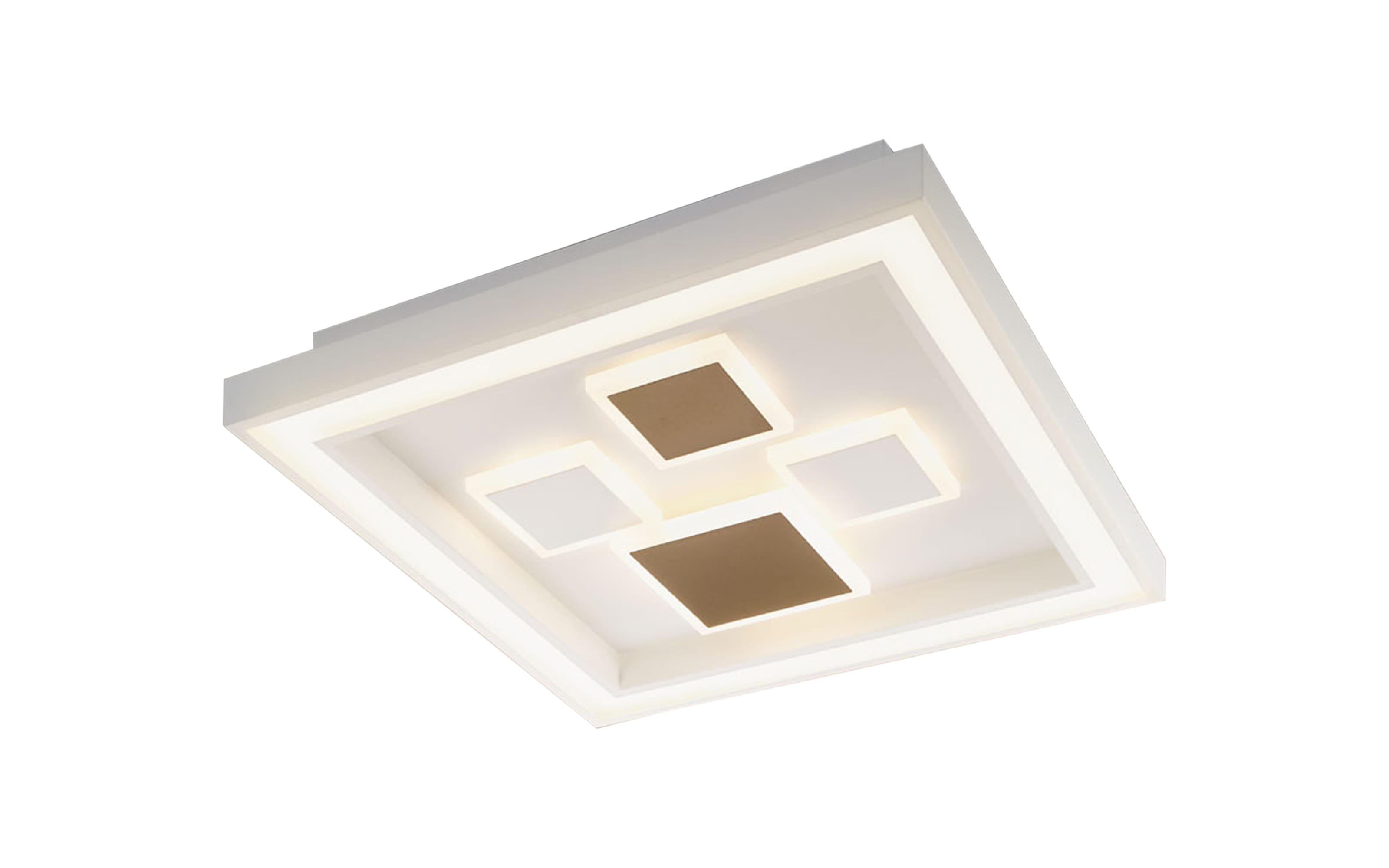 LED-Deckenleuchte Stina, weiß/silberfarbig, 48 cm