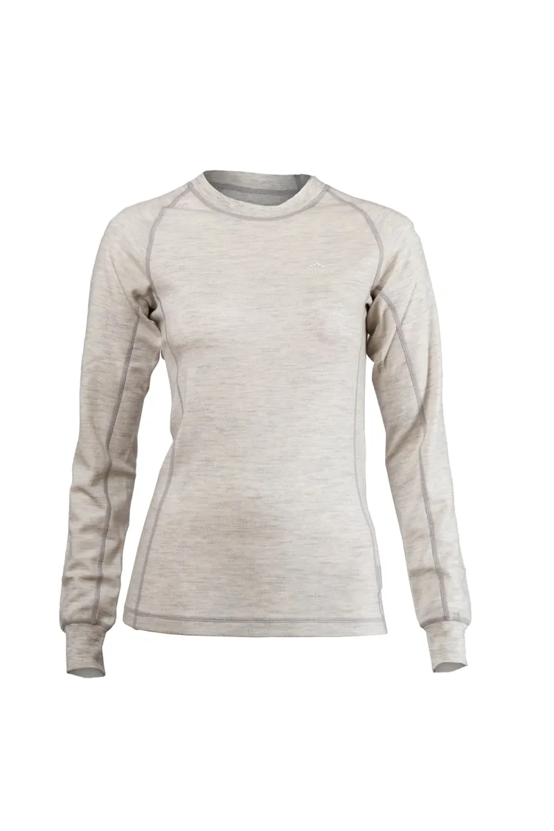 Fjellulla Women'S Crew Neck Light Grey