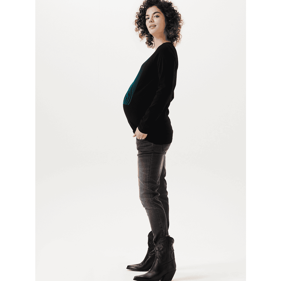 SUPERMOM Langarmshirt Delphi Black
