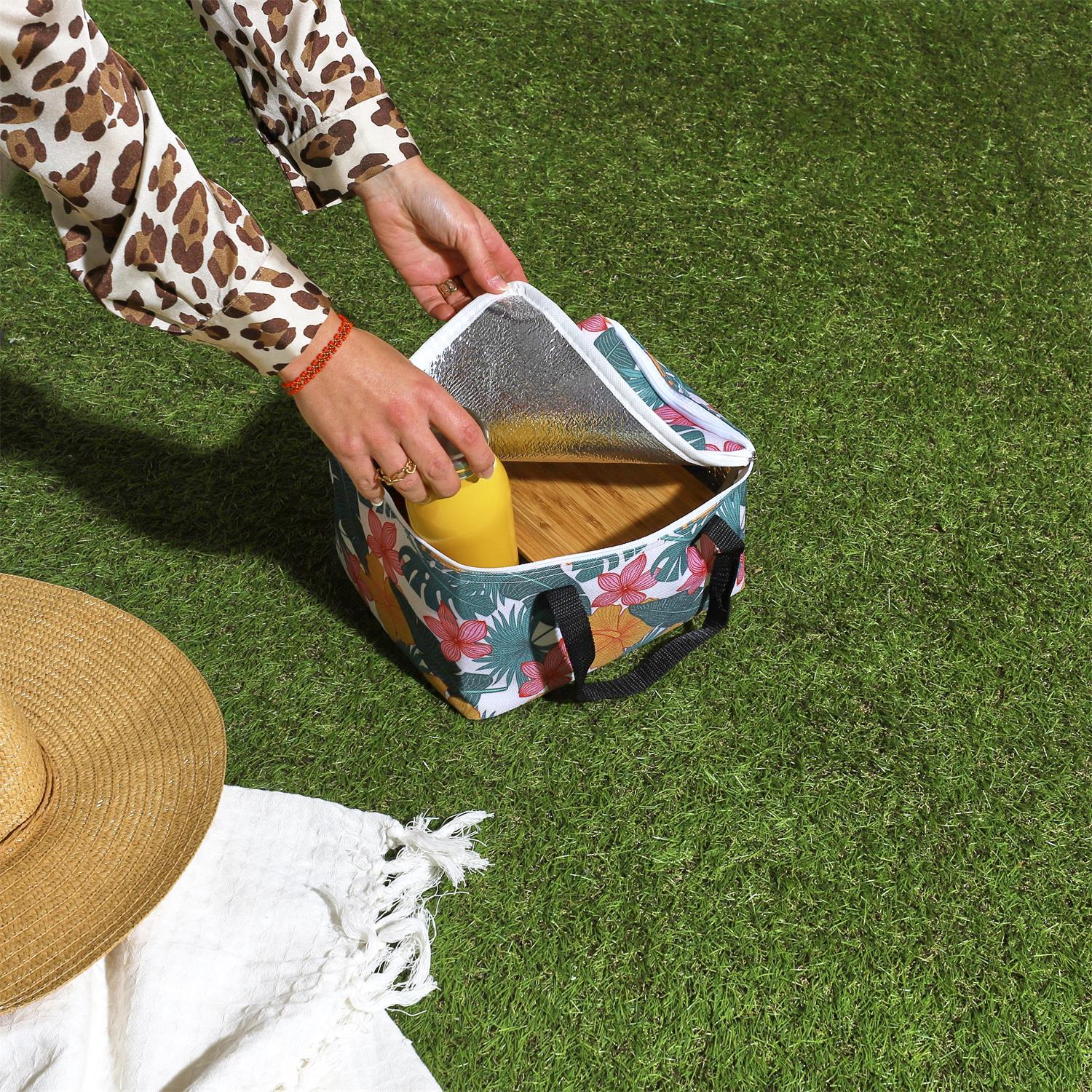 LUNCH BAG TROPICAL 24X18X13.5CM