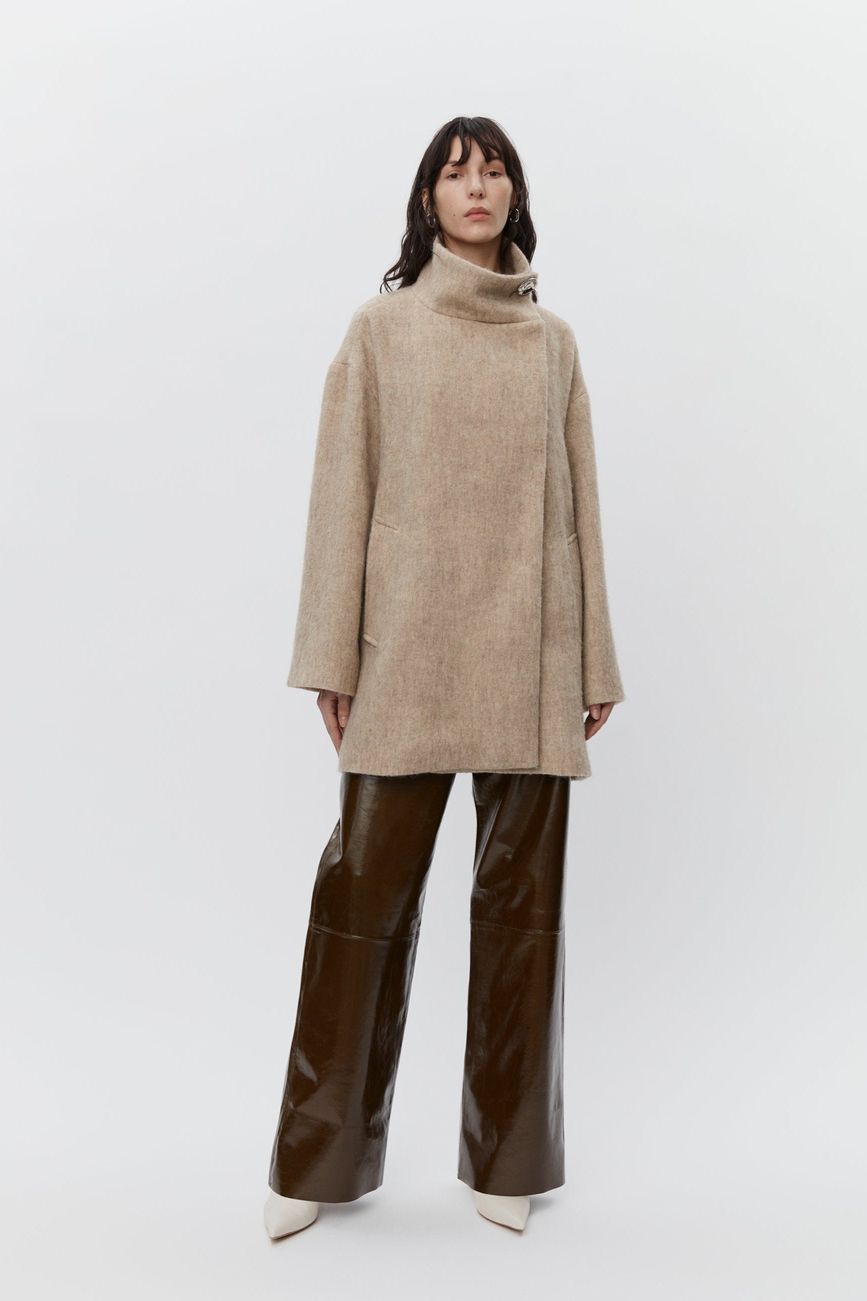 Day Birger et Mikkelsen  Keaton kort frakke - beige