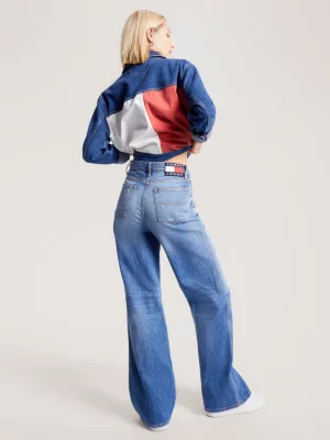 Calça jeans Claire de cintura alta e pernas largas