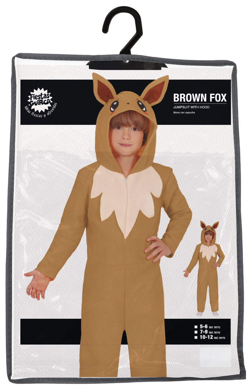 Vos Onesie Bruin Beige Kind