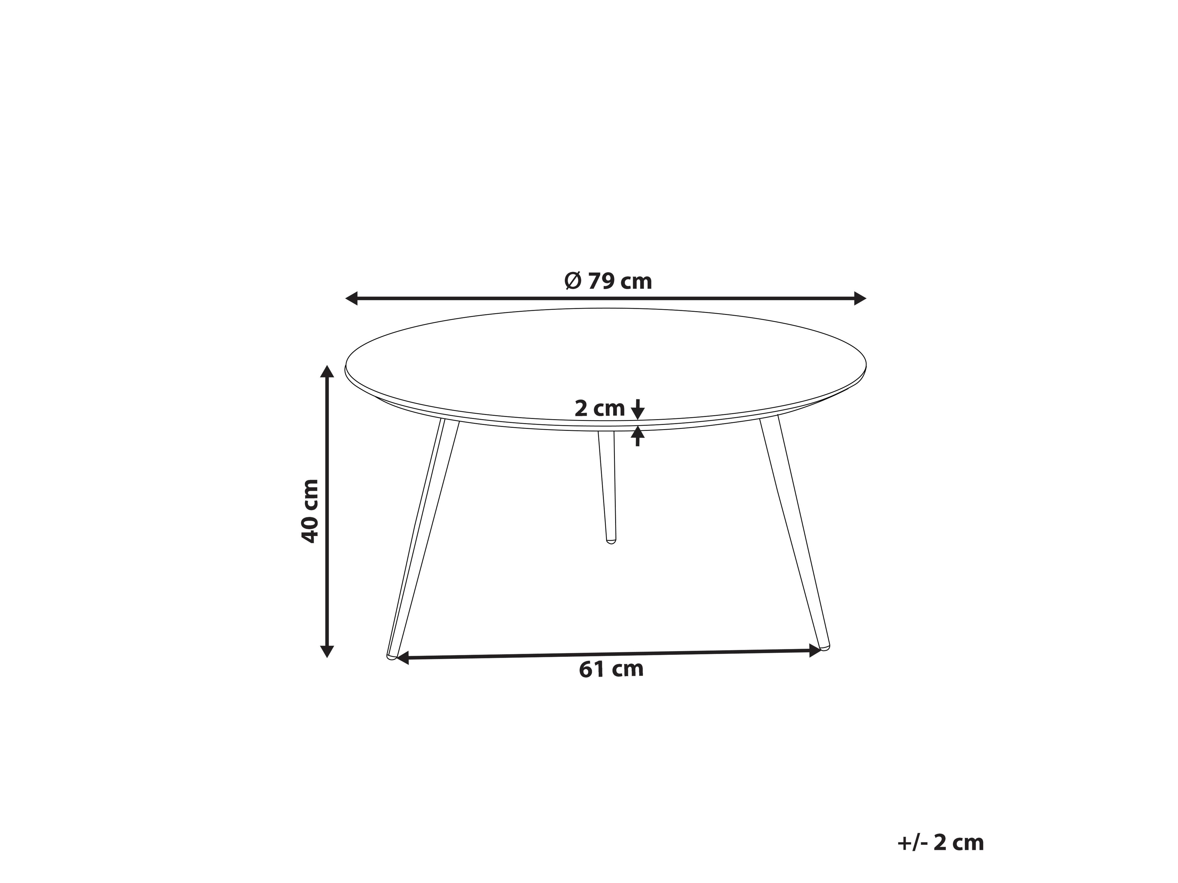 Salontafel EFFIE Grijs beton-effect