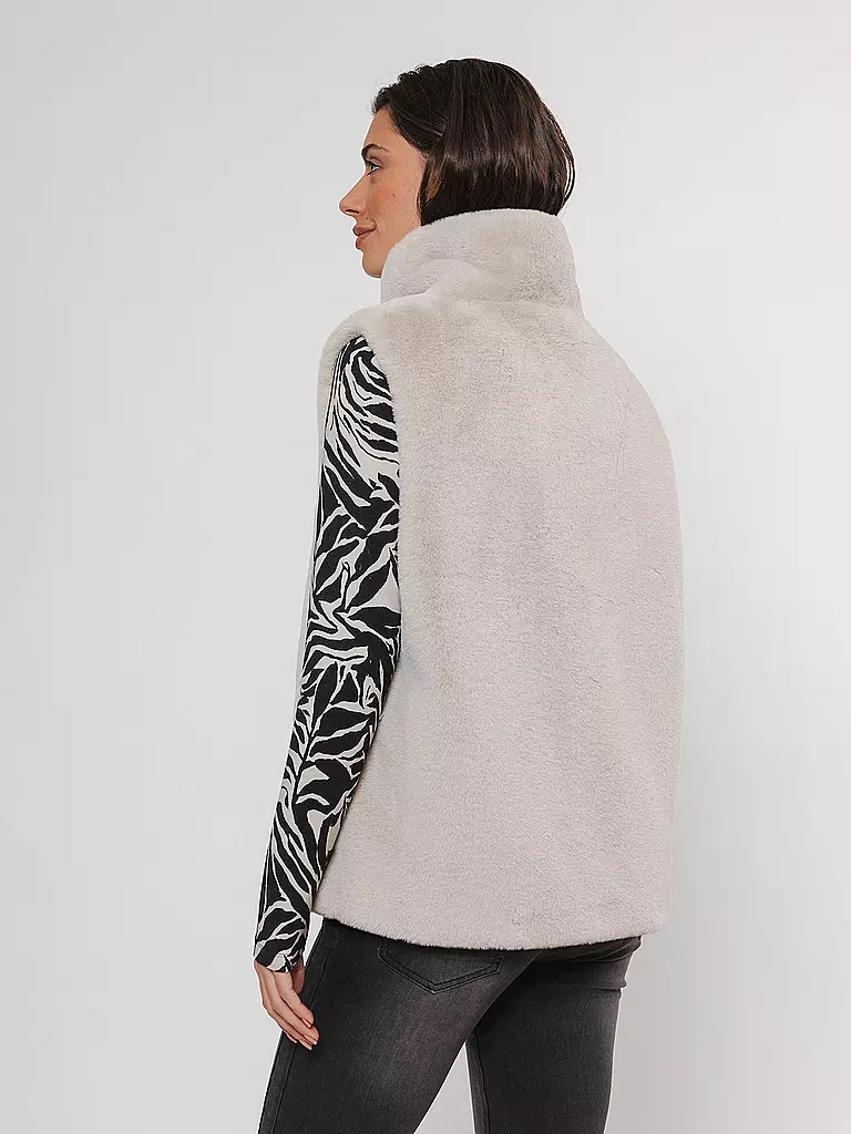 RINO&PELLE Gilet in Felloptik LISON creme