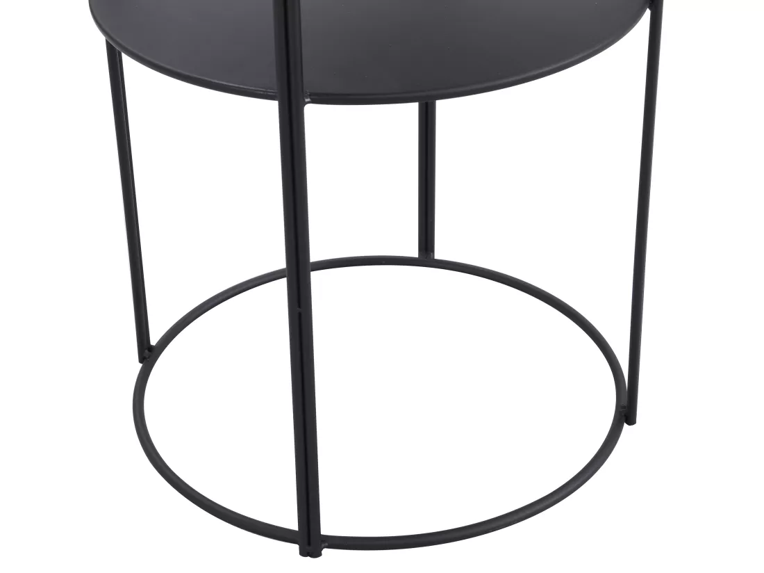 Etagère en métal - 3 tablettes - Noir - GRAZIELA