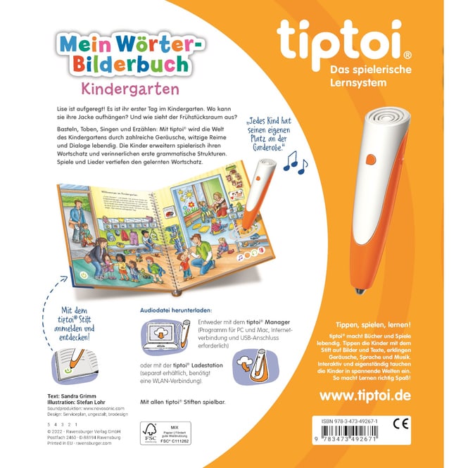 tiptoi® Buch - Mein Wörterbilderbuch - Kindergarten