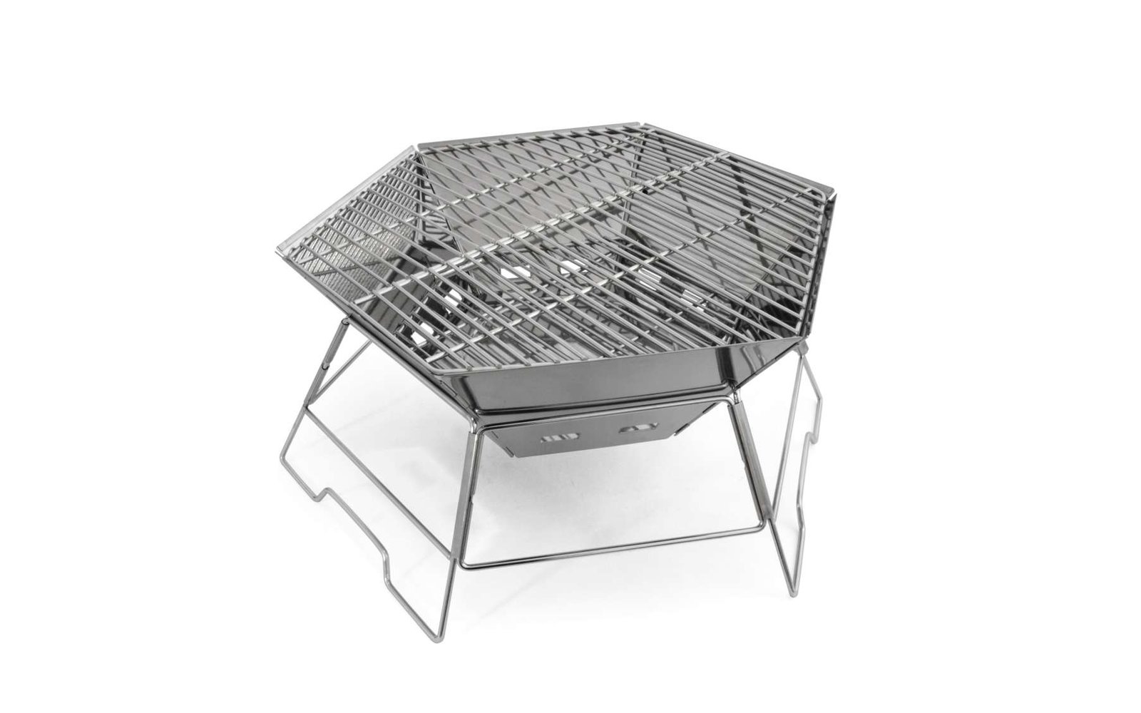 Origin Outdoors Hexagon Grill und Feuerschale 40 x 45 cm