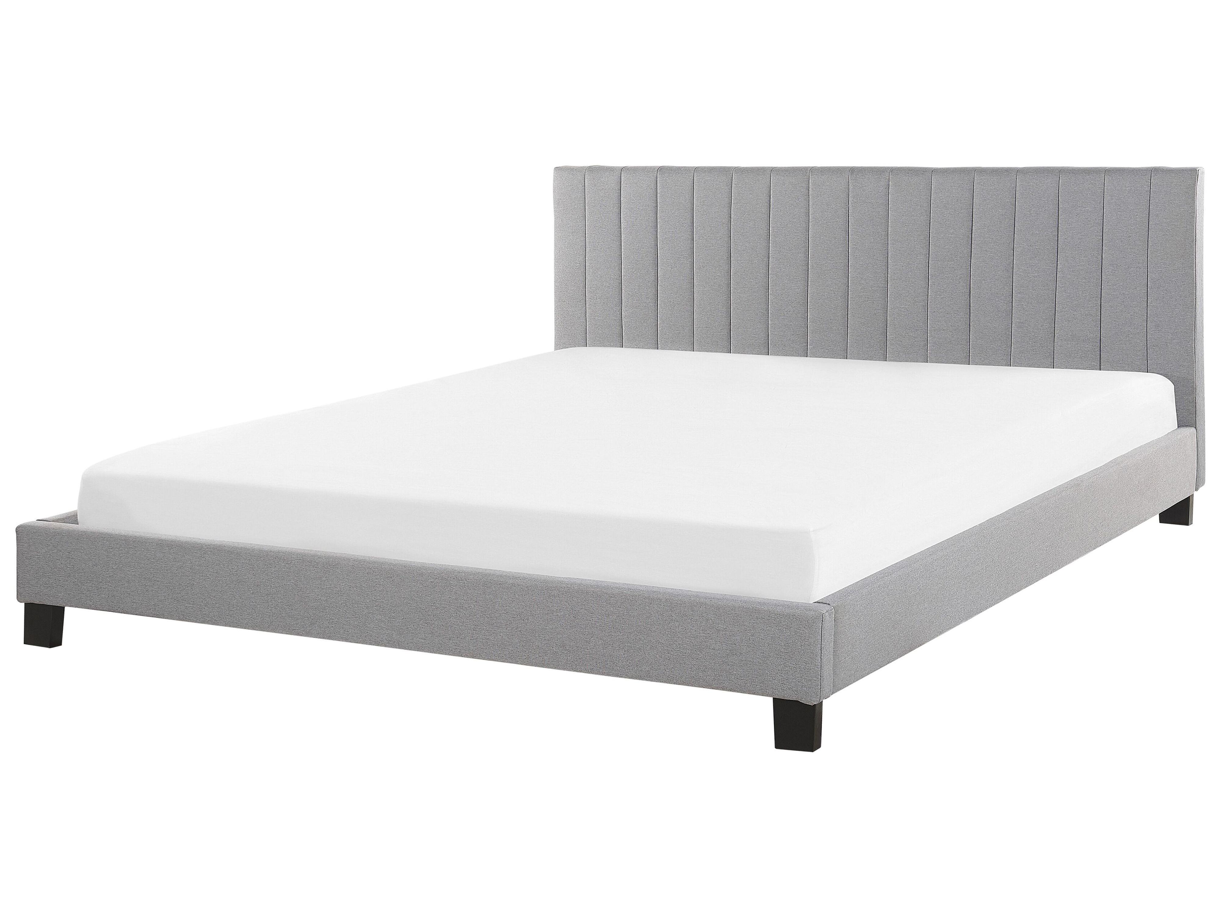 Bed Stof POITIERS 180 x 200 cm Lichtgrijs