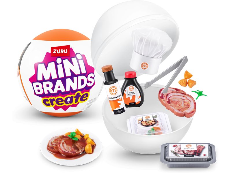 Zuru Master Chef Mini Brands Series 1 assortiert Miniaturgerichte in Überraschungsball