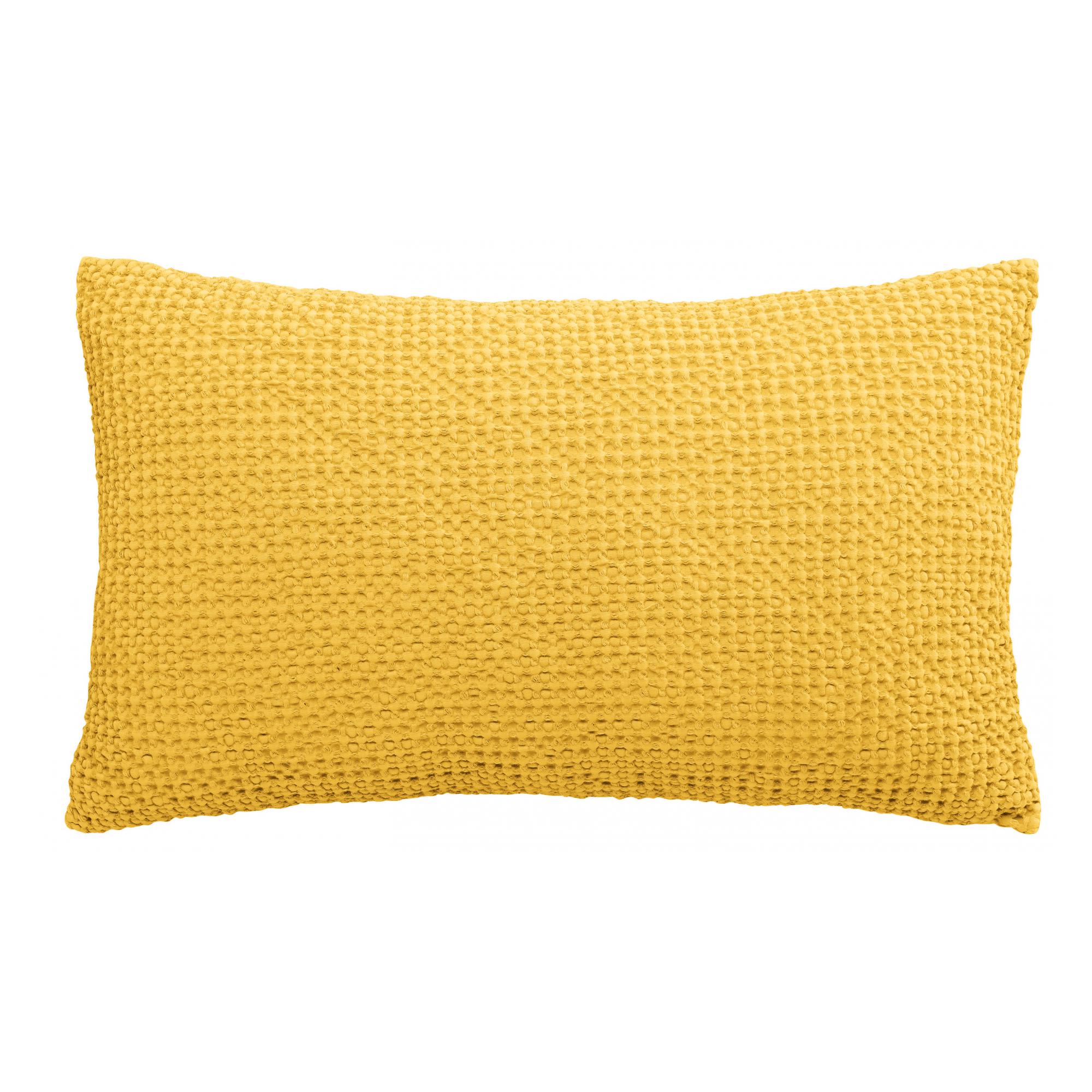 Coussin stonewashed maia yuzu 30 x 50 cm