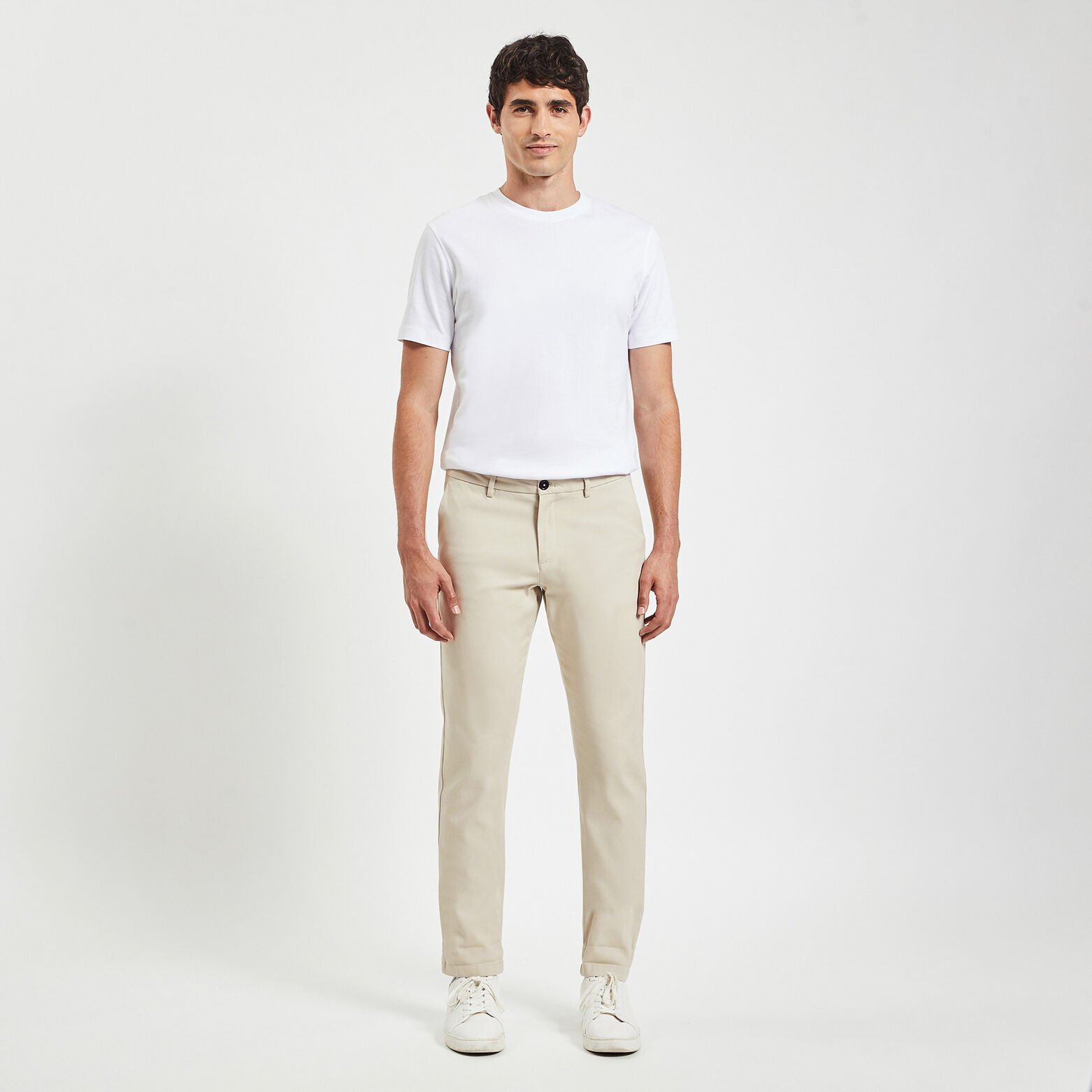 Pantalon chino slim urbain 'le parfait by JULES' Gris clair