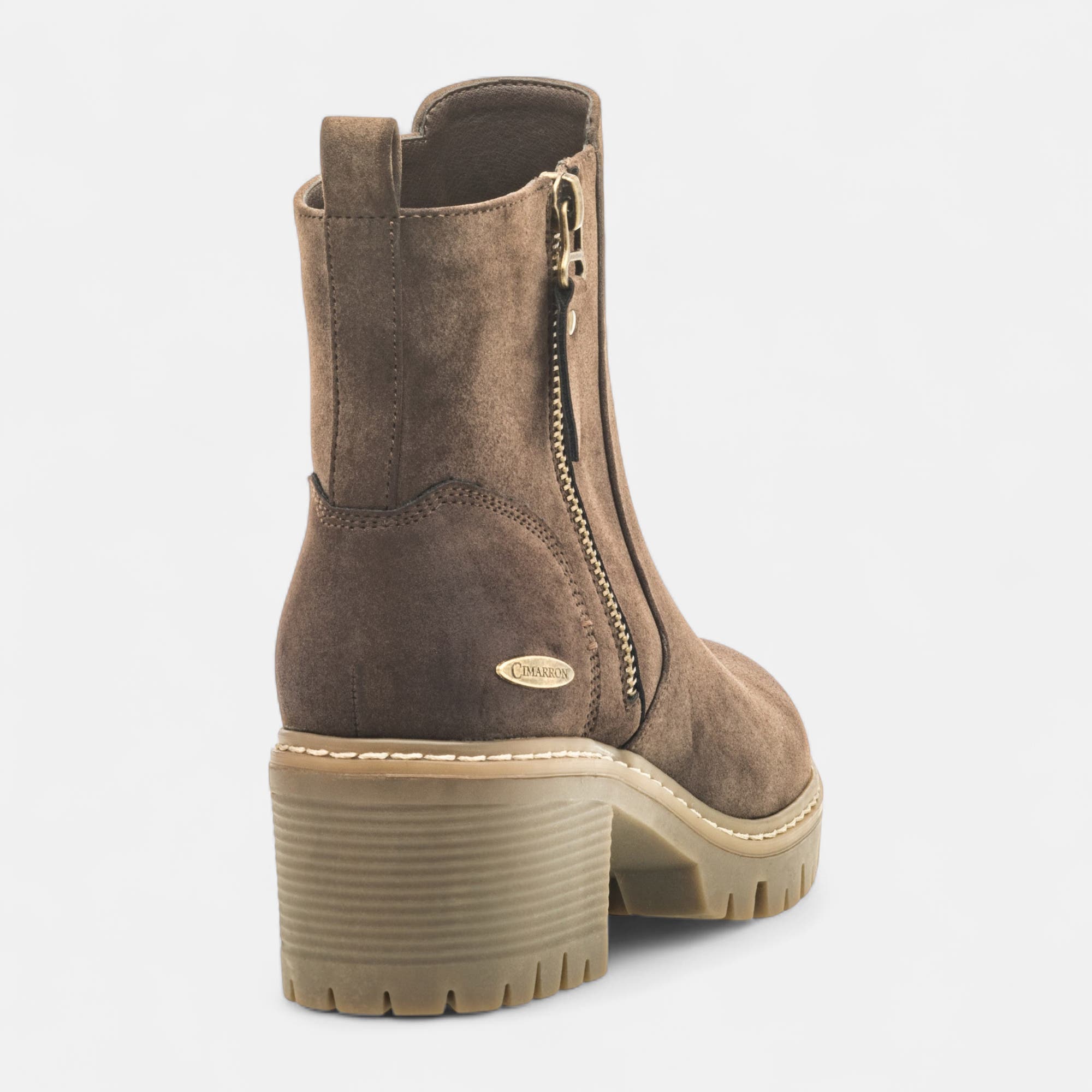 Boots à talon Femme marron