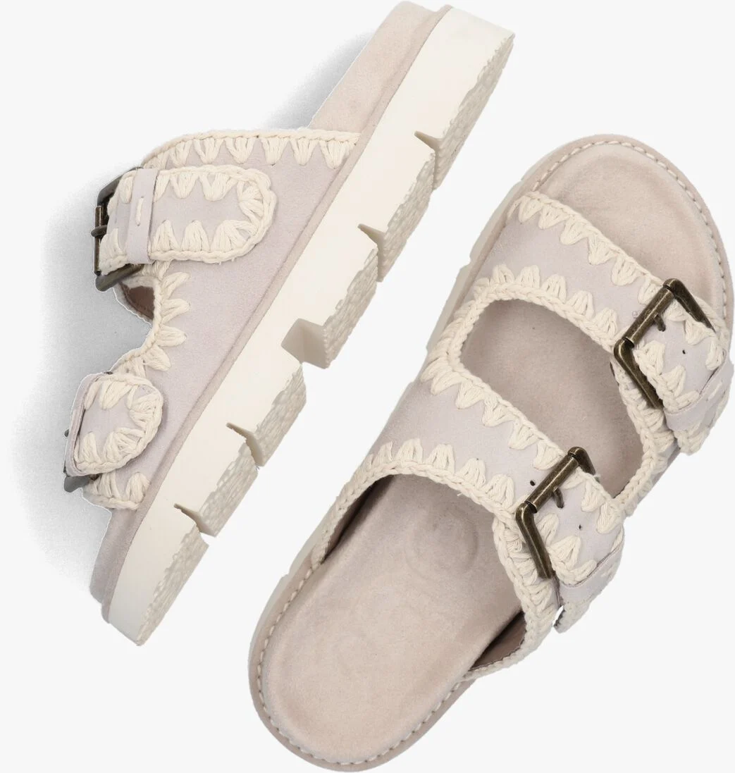 MOU beige mou slippers new bio
