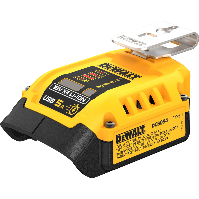 DeWALT DCB094K-QW USB acculader 18V Li-ion